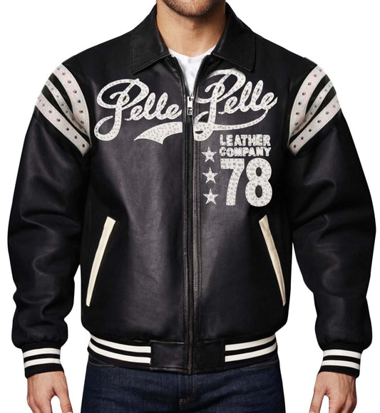 black pelle pelle leather jacket
